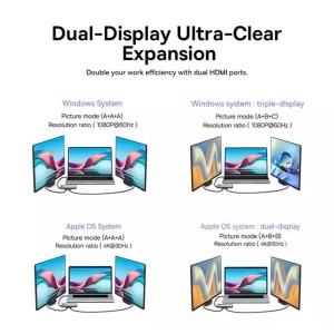 هاب 9 پورت باسئوس USB-C مدل WKWG060013